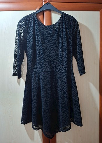 L beden quzu marka  siyah elbise - Görsel 3