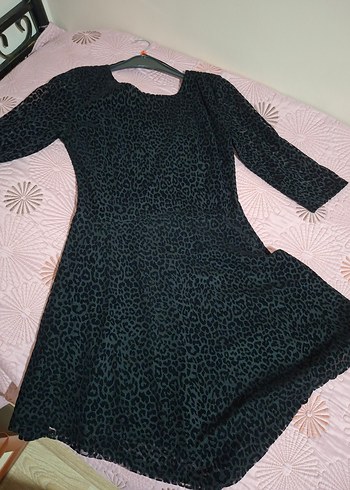L beden quzu marka  siyah elbise - Görsel 4