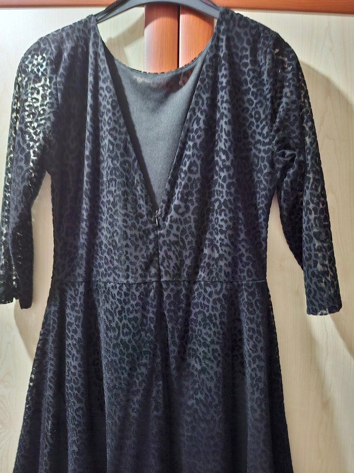 L beden quzu marka  siyah elbise - Görsel 2