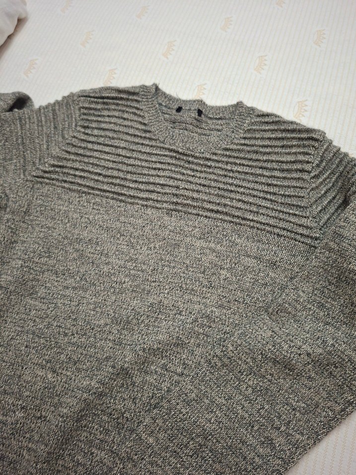 Açık kahve  Erkek Bisiklet Yaka Yün Kazak L 2 kez giyinildi - Görsel 2