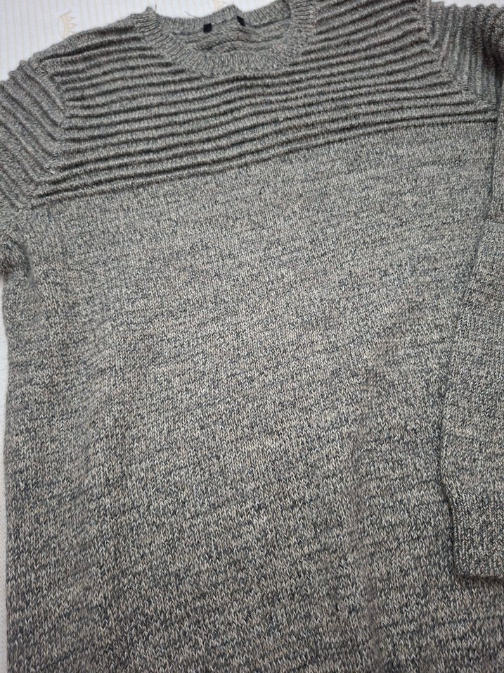 Açık kahve  Erkek Bisiklet Yaka Yün Kazak L 2 kez giyinildi - Görsel 3