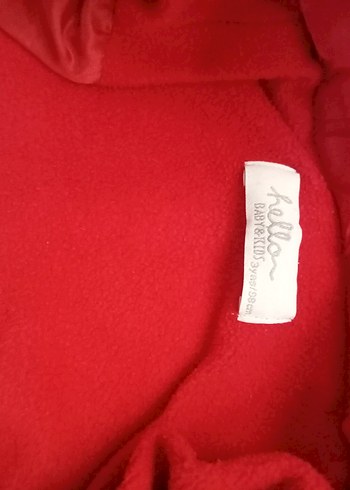 Erkek Çocuk Kapüşonlu Fermuarlı kırmızı Mont - Görsel 4