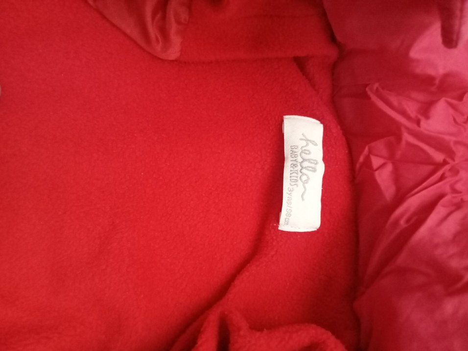 Erkek Çocuk Kapüşonlu Fermuarlı kırmızı Mont - Görsel 4