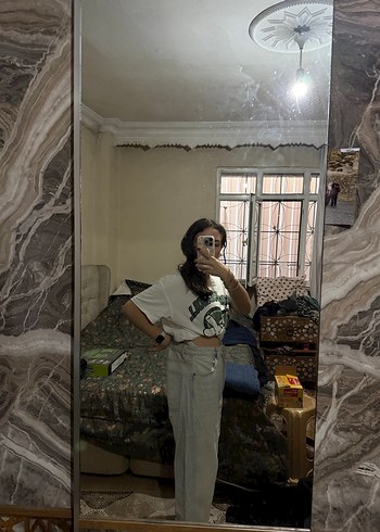 38 Beden gri Renk Zara ballon jeans