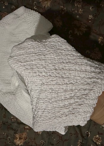 Zara Uzun kollu büzgülü dokulu bluz