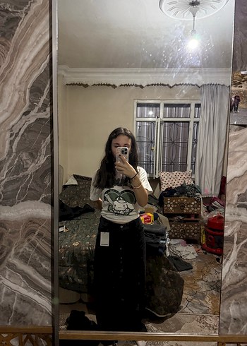 Berska geniş paça düşük bel jean - Görsel 8