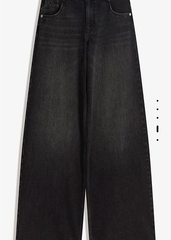 Berska geniş paça düşük bel jean - Görsel 4