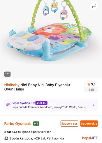 Renkli Bebek Oyun Matı