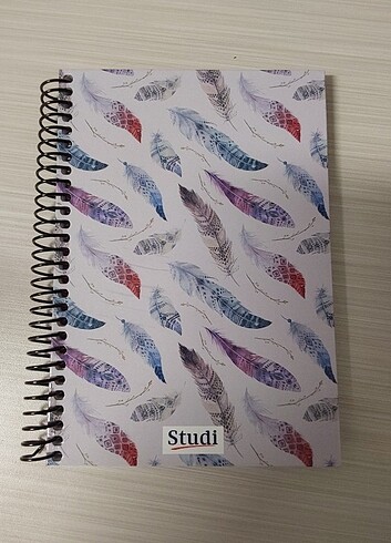 STUDİ Sert Kapaklı Spiralli Çizili Defter