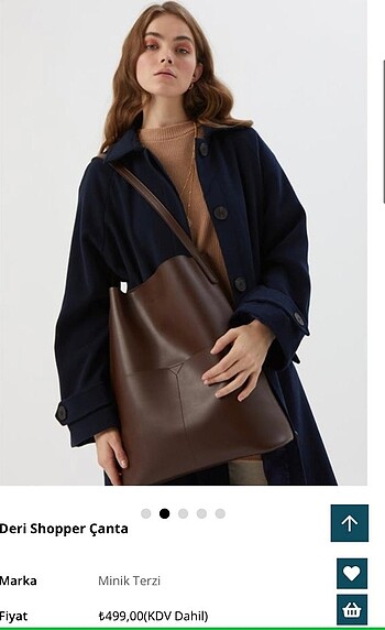 Beden deri shopper çanta