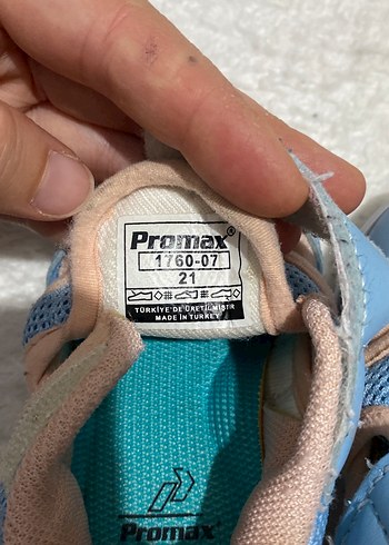 Mavi Kadın Çocuk Cırt Cırtlı Spor Ayakkabı - Görsel 3