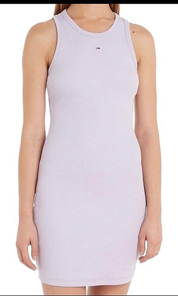 Tommy Hilfiger Lila Kısa Elbise