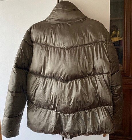 xl Beden Mango Haki Su Geçirmez Şişme Mont