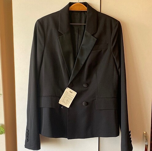 Beymen Saten Detaylı Siyah Blazer Ceket