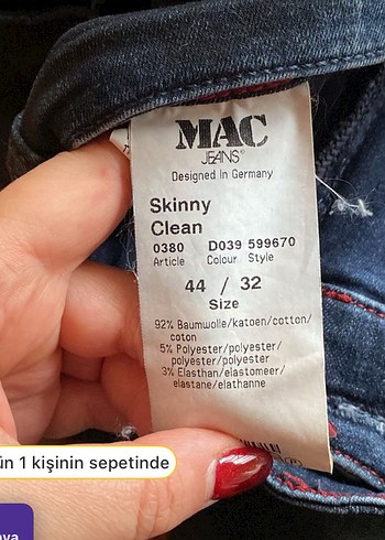 Büyük Beden Deri Görünümlü Kot Pantolon - Görsel 4