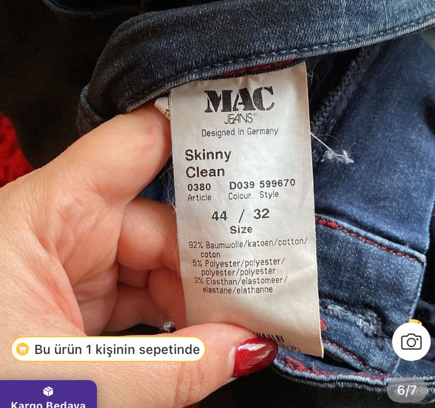 Büyük Beden Deri Görünümlü Kot Pantolon - Görsel 4