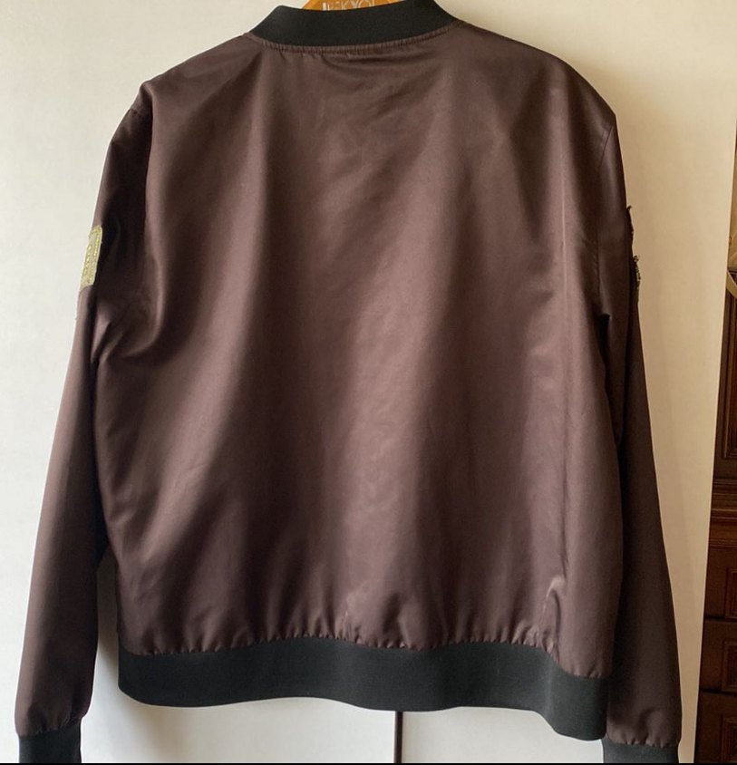 Kadın Koyu Kahverengi Bomber Ceket - Görsel 3