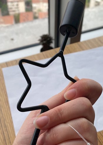 Yıldız Şekilli Siyah Mumluk - Görsel 2