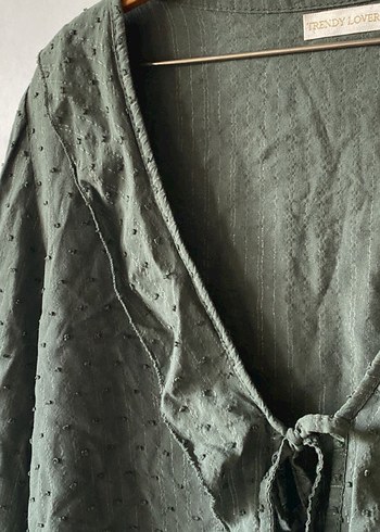 Haki Simli İtalyan Bluz - Görsel 2