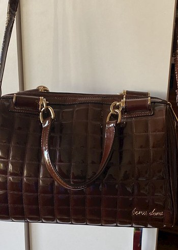 Kahverengi Rugan Deri Kadın Çanta - Görsel 3