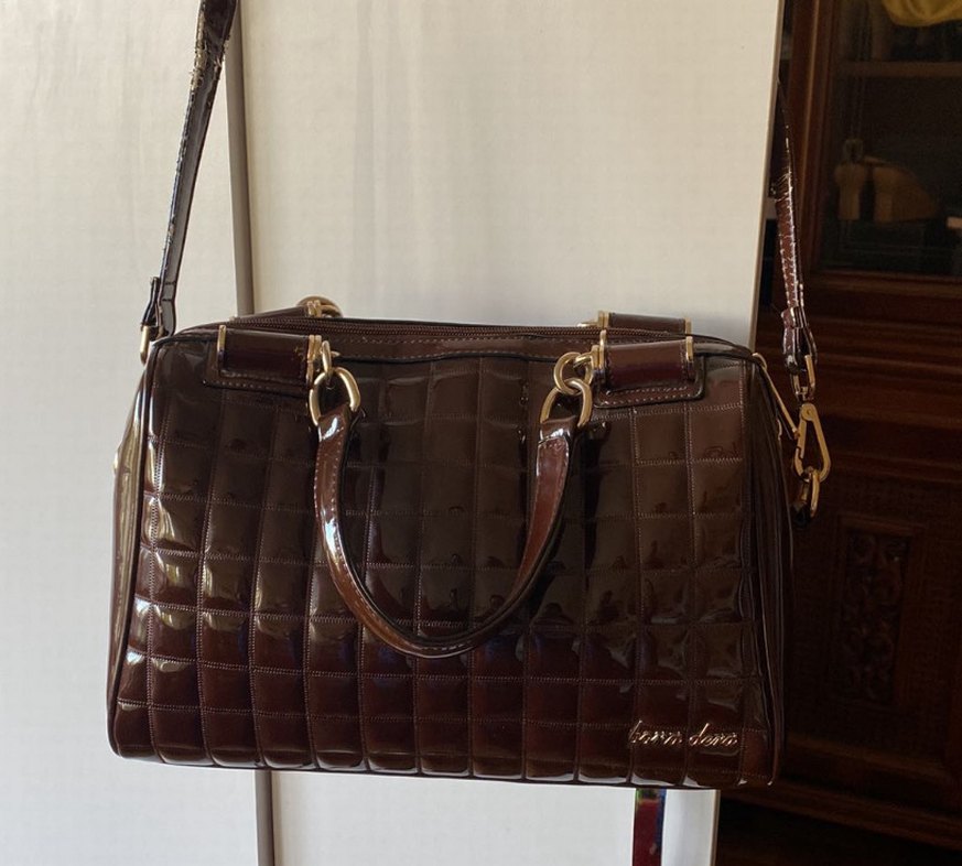 Kahverengi Rugan Deri Kadın Çanta - Görsel 3