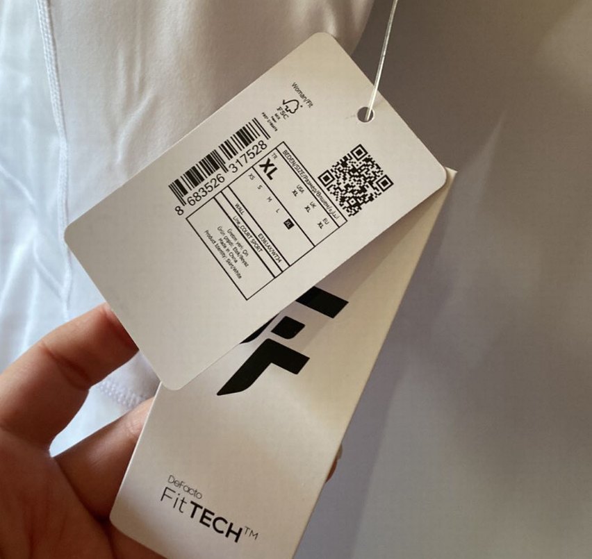 Beyaz Etiketli Tenis Elbisesi Spor - Görsel 3