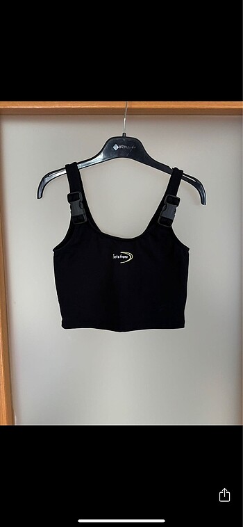 Urban Outfitters Siyah Crop Top Üst