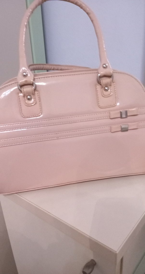 kol çantası pudra rengi - Görsel 4