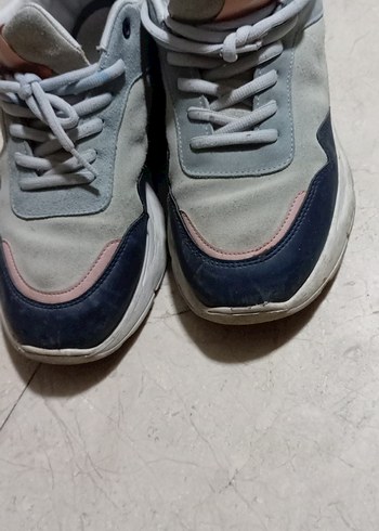 Nautica Gri Kadın Spor Ayakkabı bağçıklı