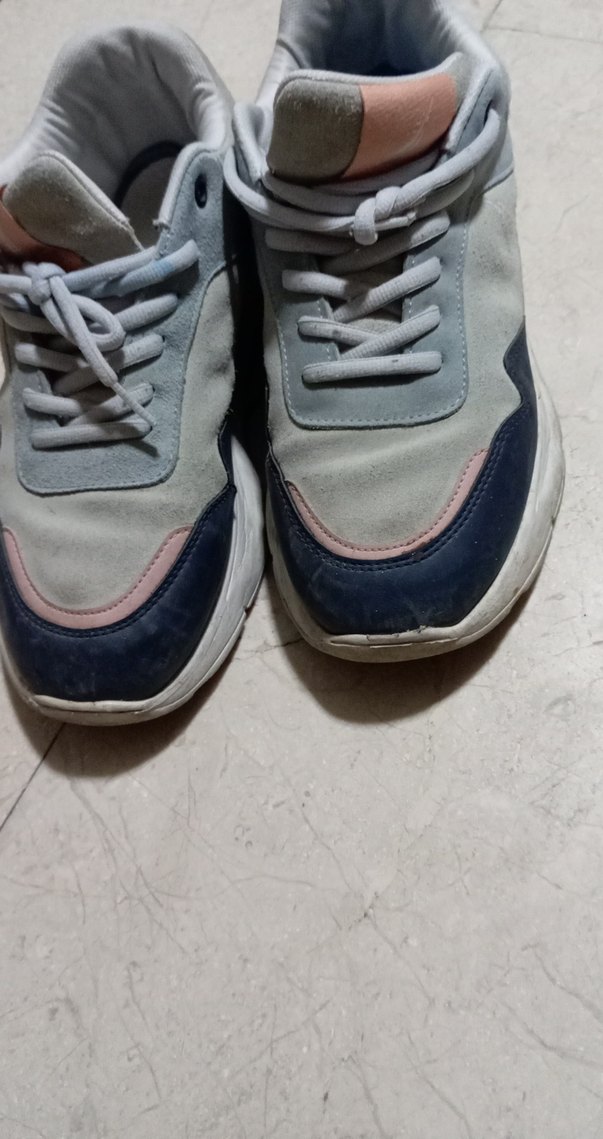 Gri Kadın Spor Ayakkabı bağçıklı - Görsel 2