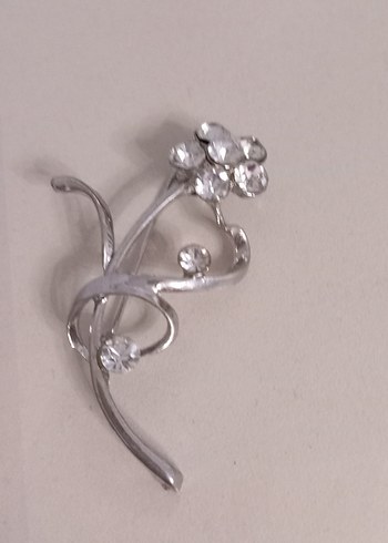 Payet Detaylı Vintage Çiçek Broş Seti - Görsel 2