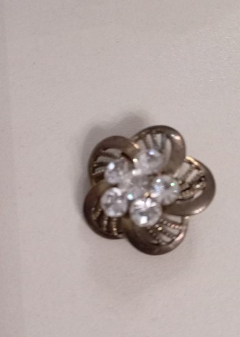 Payet Detaylı Vintage Çiçek Broş Seti - Görsel 3