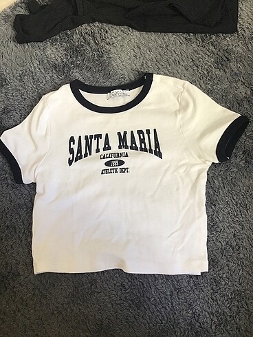Defacto baskılı crop top