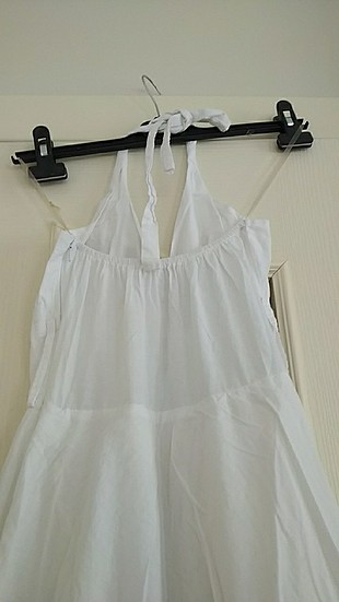 36 Beden Byz marka beyaz uzun elbise