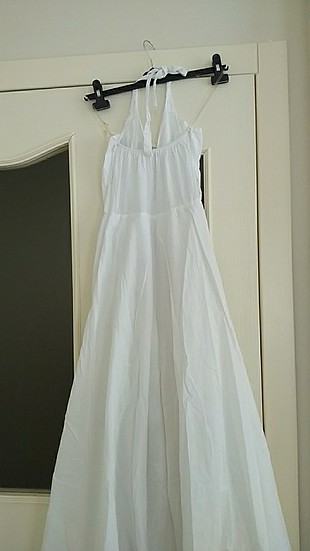 36 Beden beyaz Renk Byz marka beyaz uzun elbise