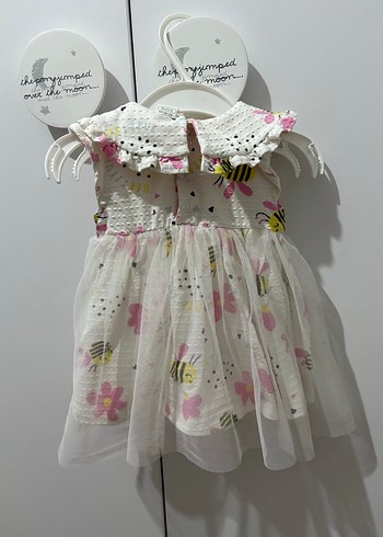 Tüllü Pamuk Kumaş Bebek Elbise - Görsel 2