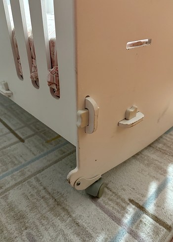 Bebek karyolası 70x120, yatağı ile birlikte - Görsel 2