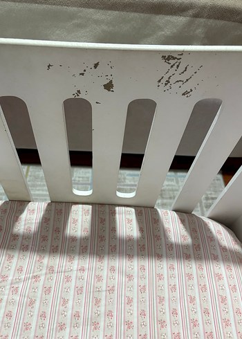 Bebek karyolası 70x120, yatağı ile birlikte - Görsel 3