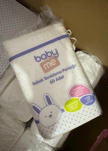Baby Me Bebek Temizleme Pamuğu 12x60 Adet - Görsel 2