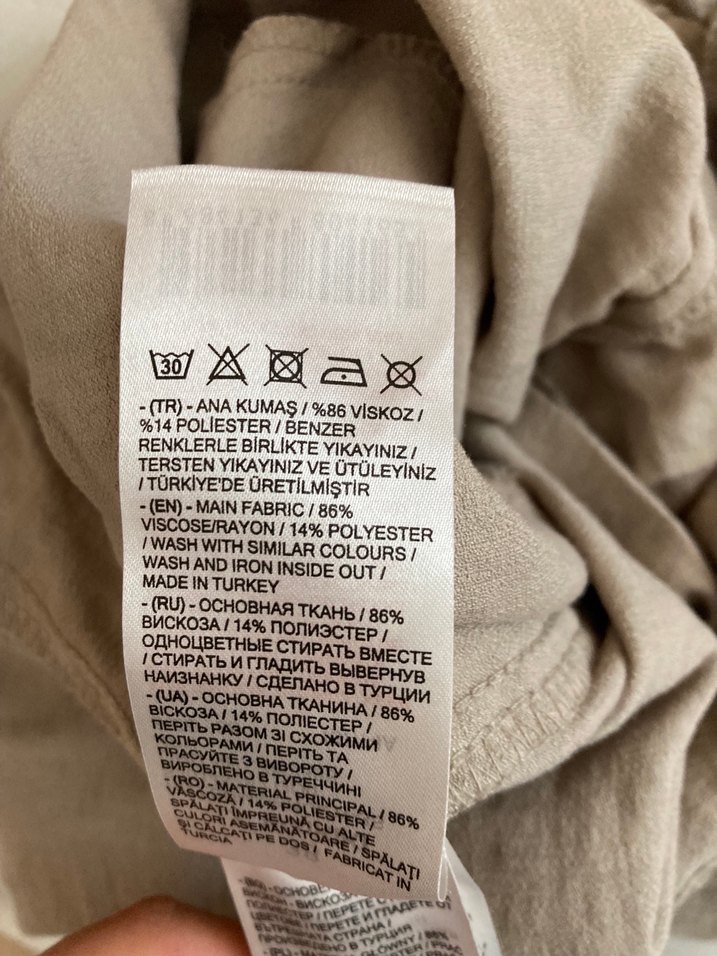 Bej Kadın Rahat Kesim Pantolon - Görsel 3