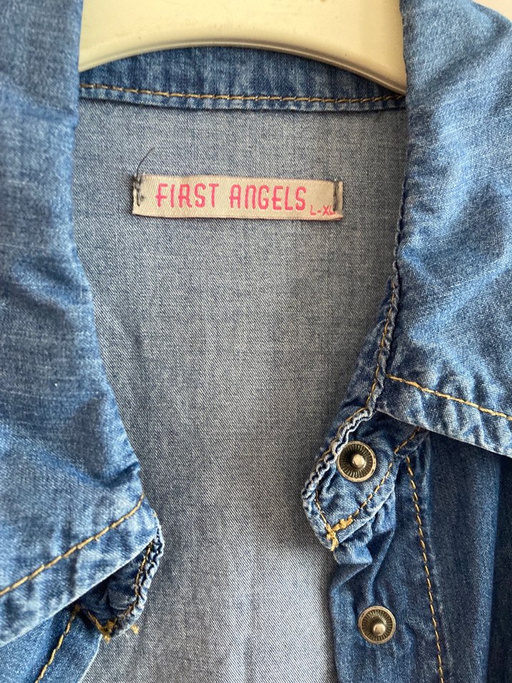 Düğmeli Salaş Midi Kadın Kot Ceket - Görsel 4