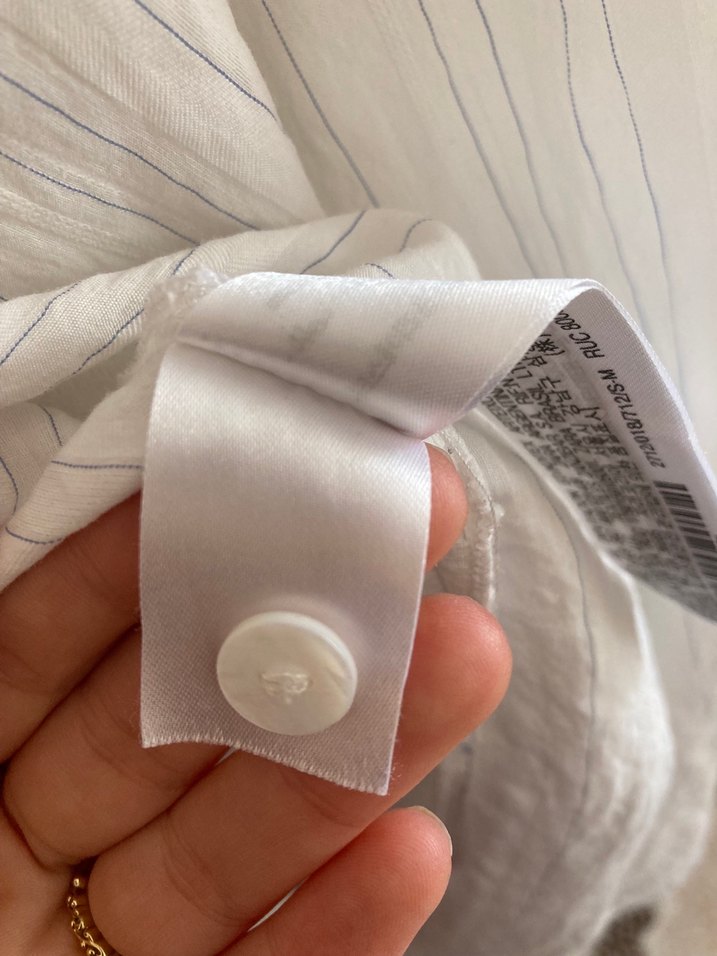 Beyaz Uzun Kollu Pliseli Keten Gömlek - Görsel 5