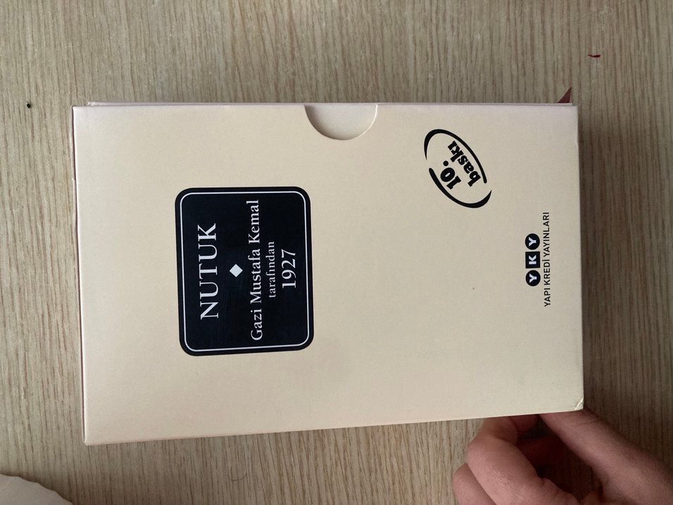 1927 Baskılı deri ciltli nutuk orijinal diliyle - Görsel 2