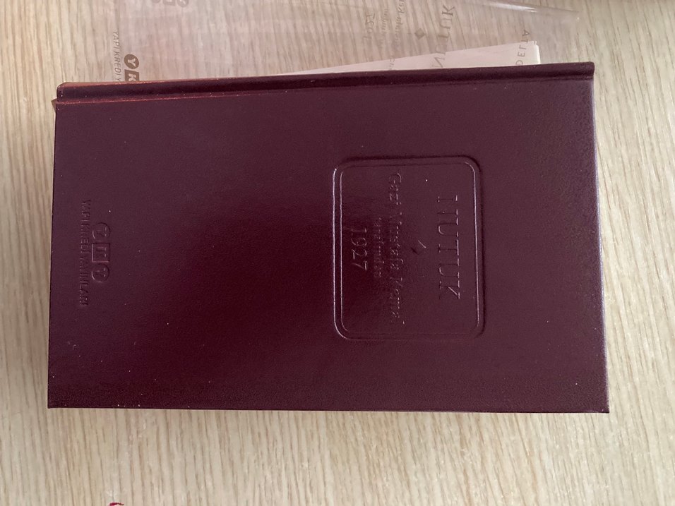 1927 Baskılı deri ciltli nutuk orijinal diliyle - Görsel 4