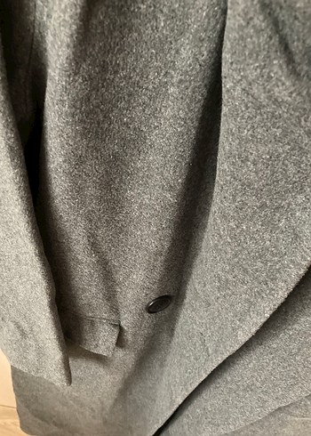 Gri Uzun Klasik Kaban - Görsel 5