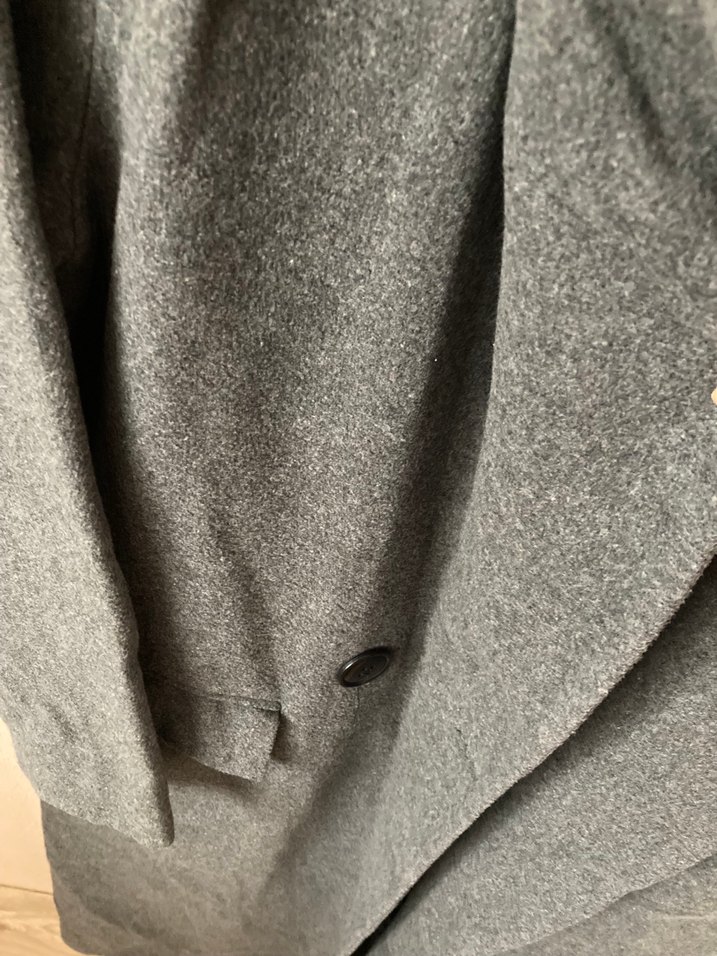 Gri Uzun Klasik Kaban - Görsel 5