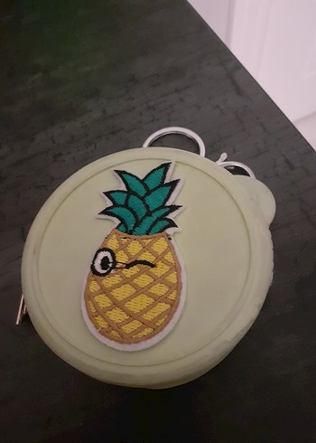 Sarı Ananas Baskılı Çocuk Cüzdanı - Görsel 2