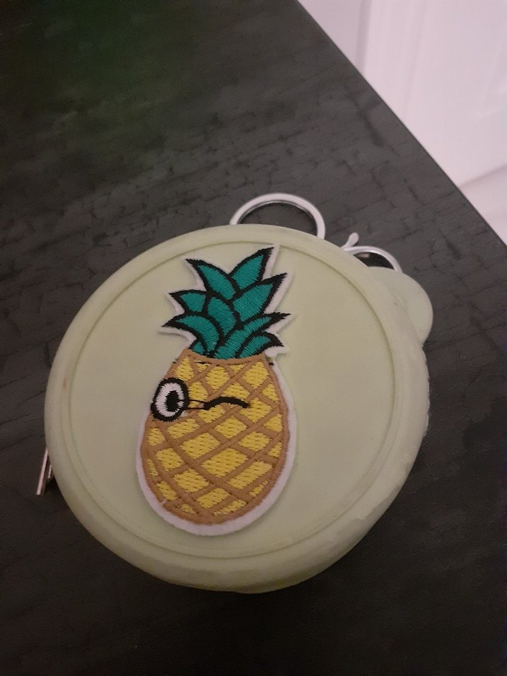 Sarı Ananas Baskılı Çocuk Cüzdanı - Görsel 2
