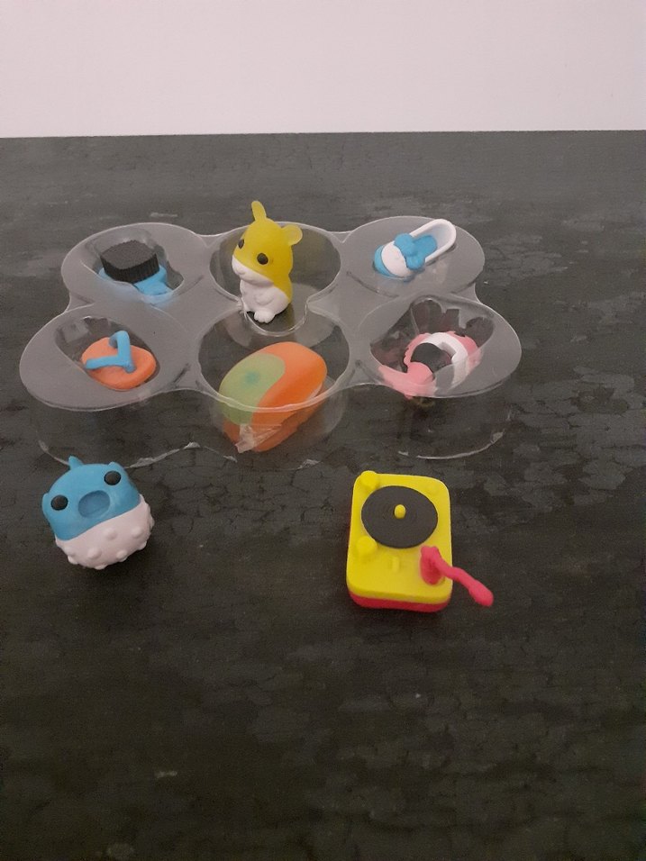 Renkli Mini Yapboz gomu silgiler - Görsel 2