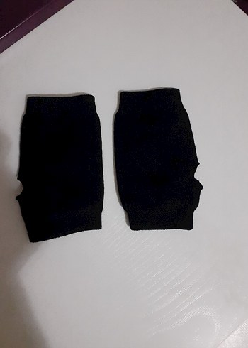 Kız Çocuk Siyah Desenli Parmaksız Eldiven - Görsel 2